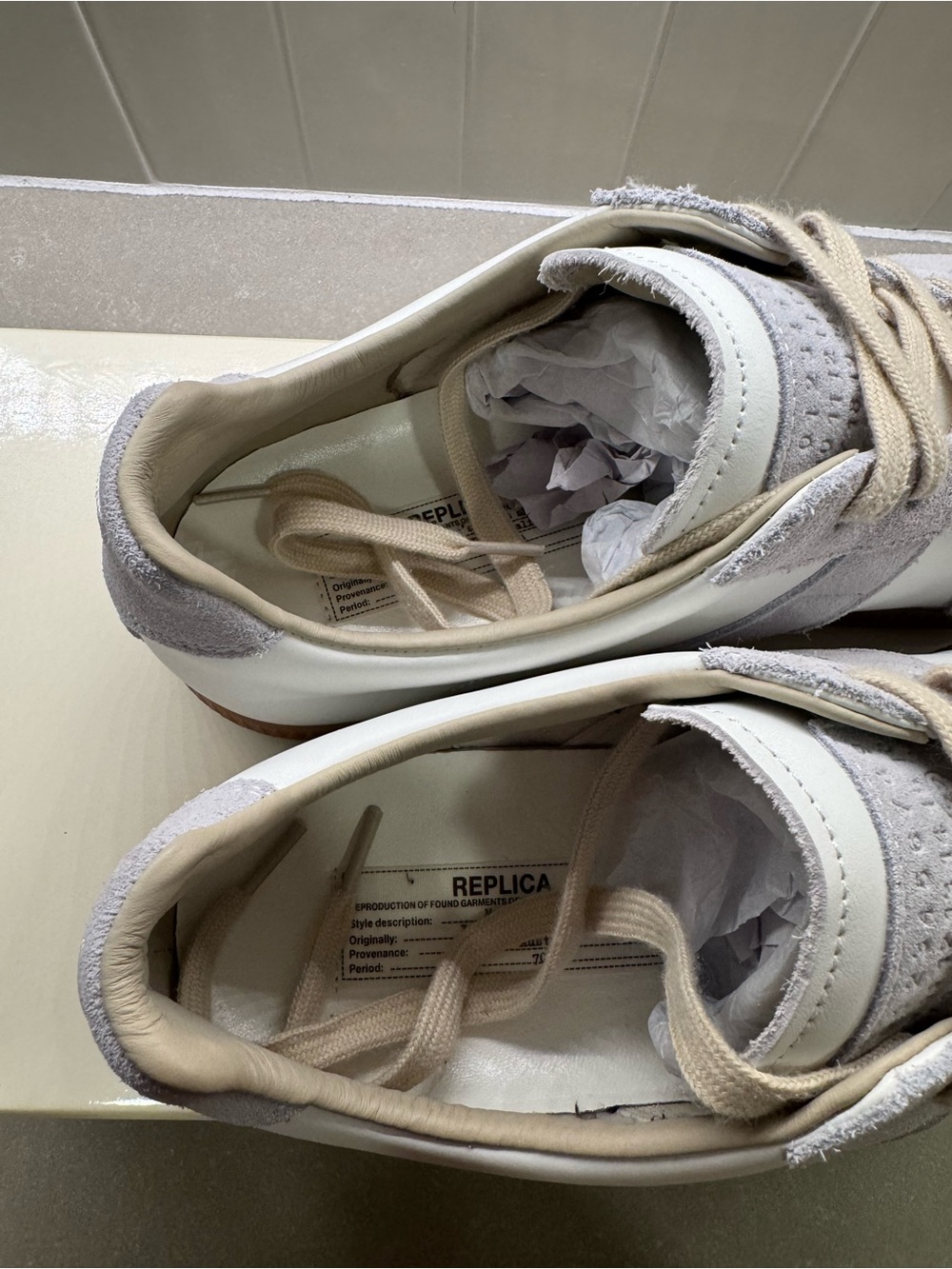Maison Margiela GAT Men’s EU 45 or US 11 White/Grey - Picture 6 of 11